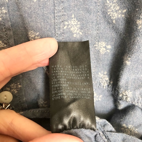 All Saints Spitalfields Floral Short Sleeve Button Down Shirt- Slim Fit - L - Picture 5 of 7